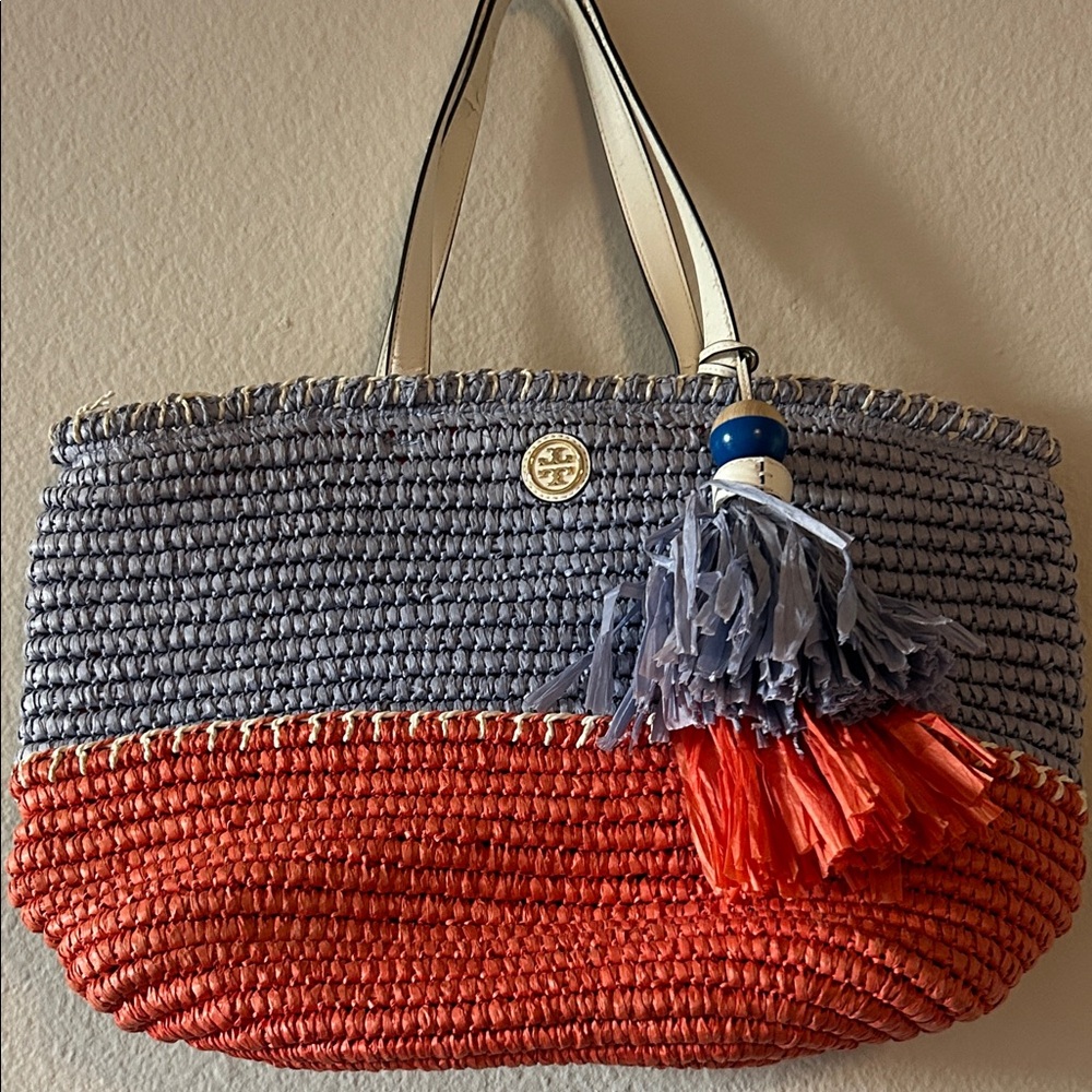 Tory Burch Woven Tote Bag